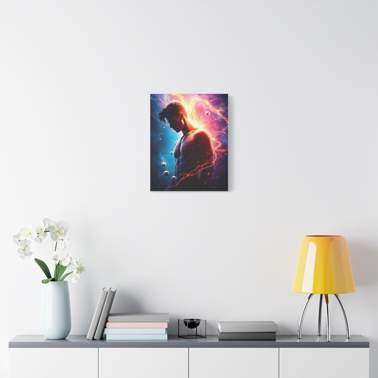 Awesome Cosmic Man Art | Stretched Canvas Art - Image 3