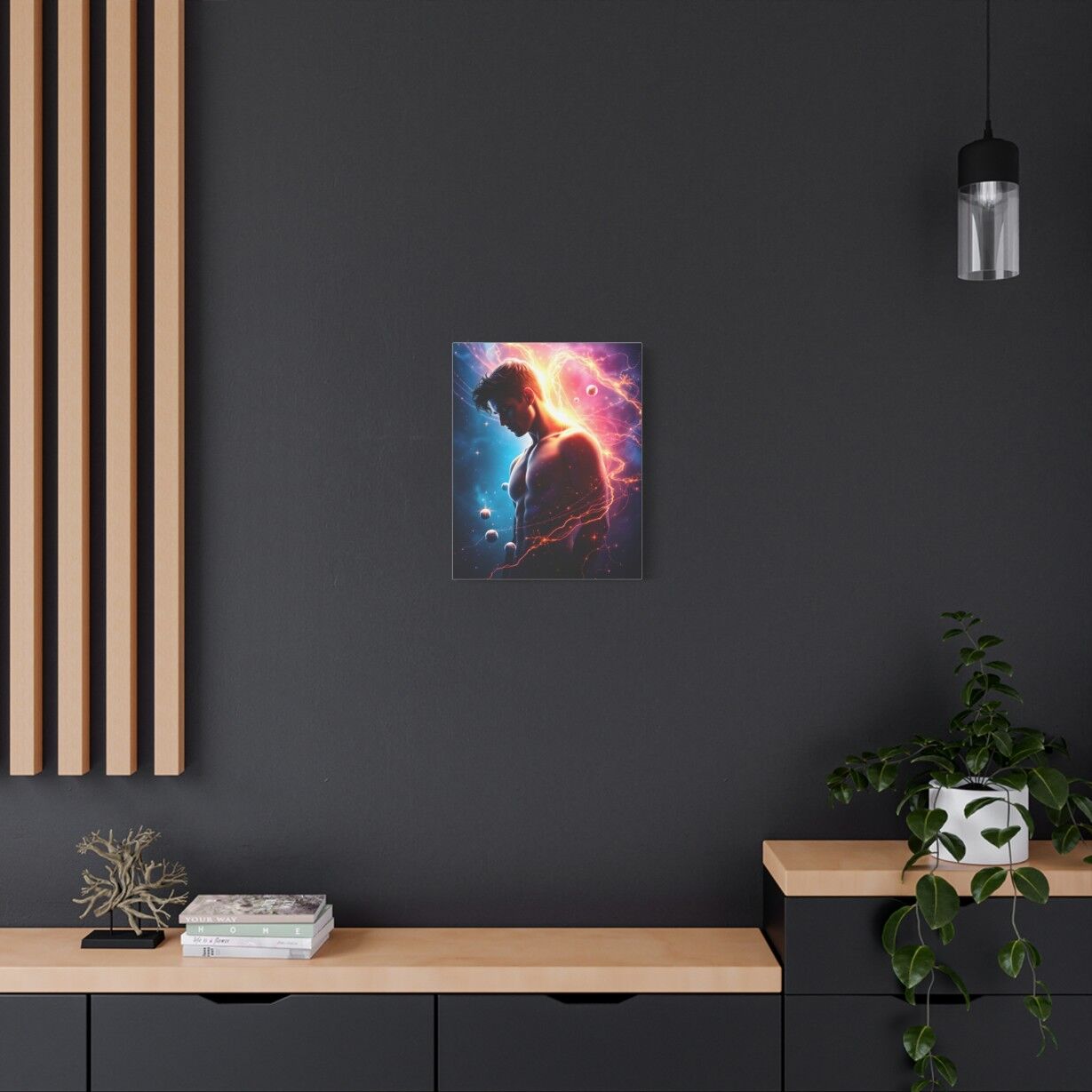 Awesome Cosmic Man Art | Stretched Canvas Art - Image 6