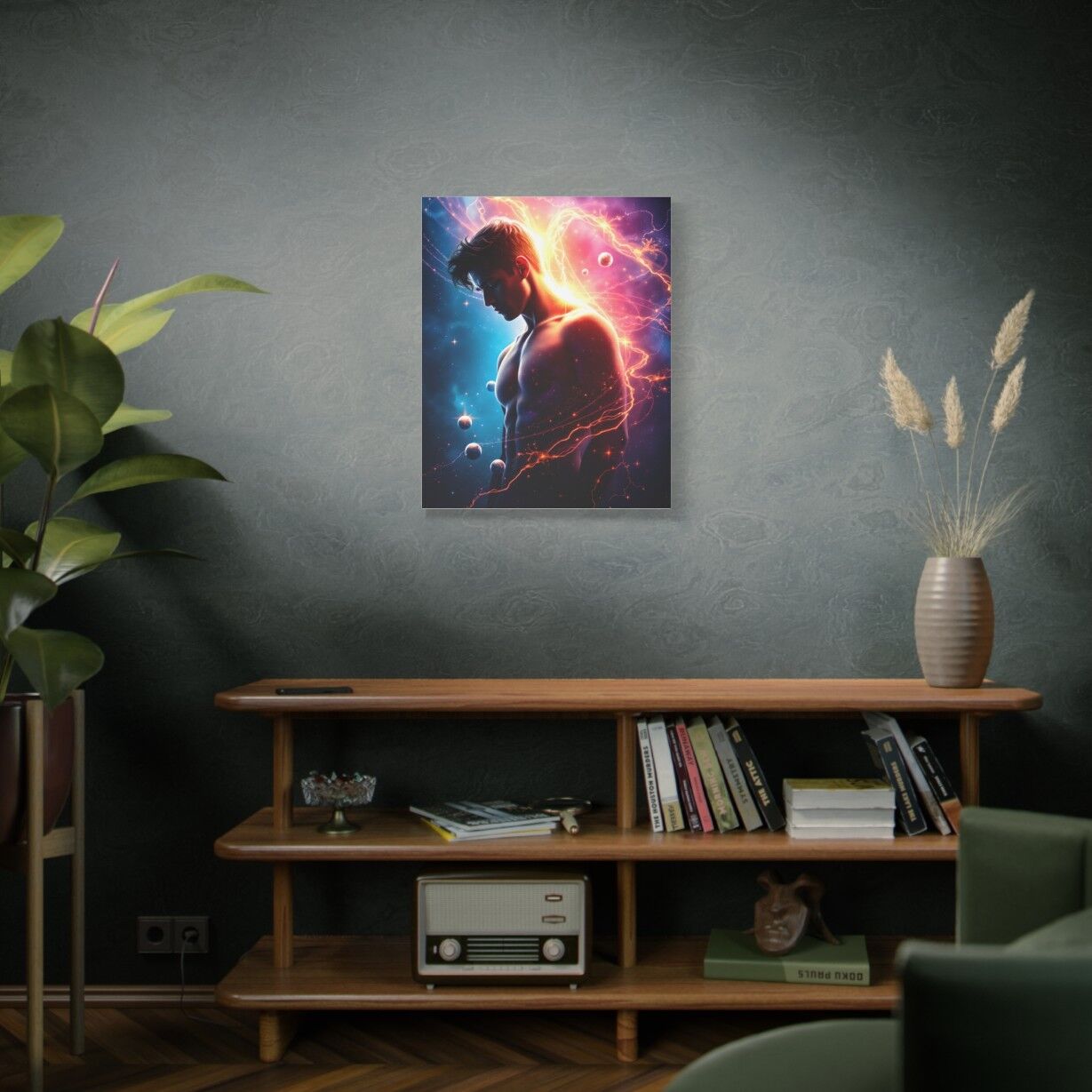 Awesome Cosmic Man Art | Stretched Canvas Art - Image 12