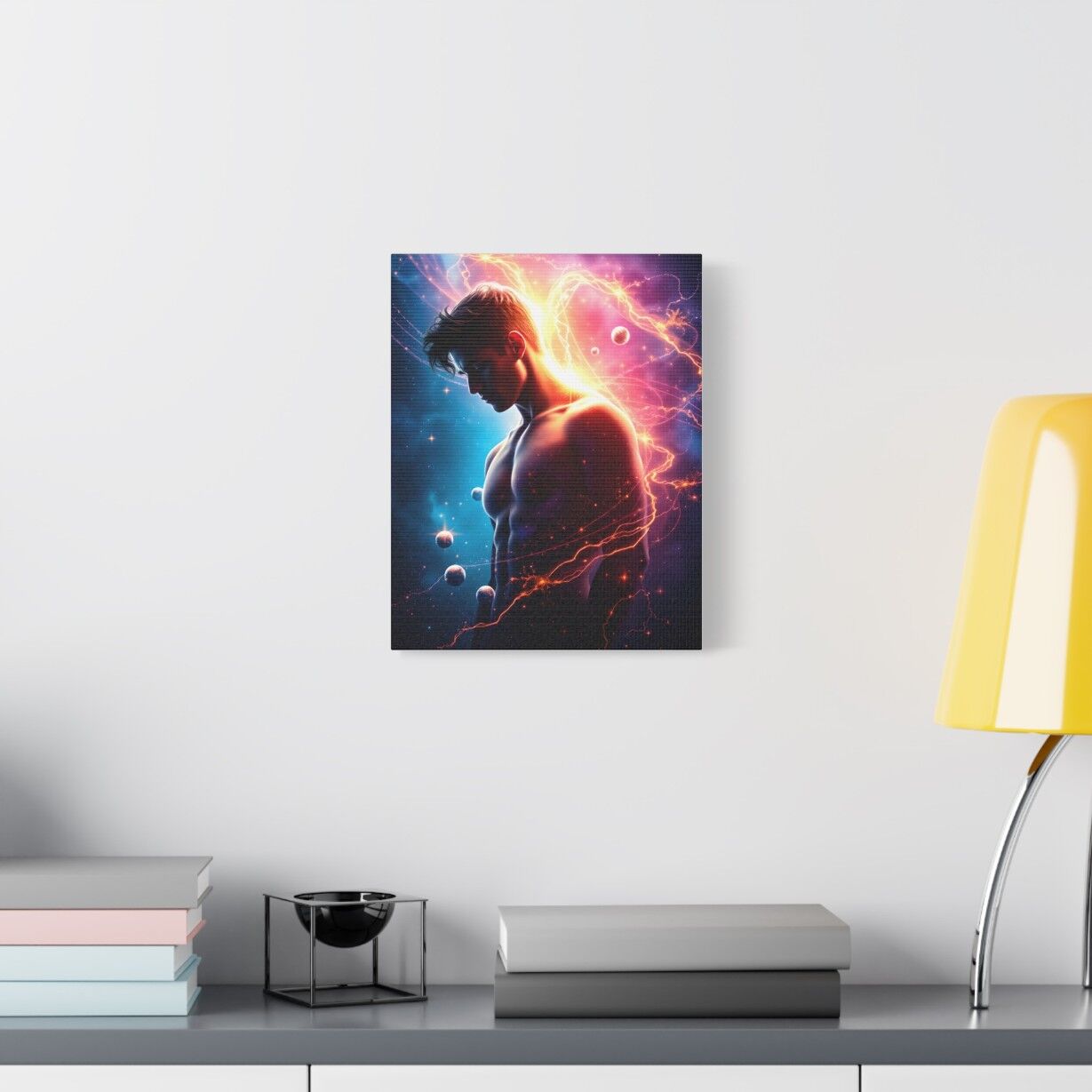Awesome Cosmic Man Art | Stretched Canvas Art - Image 2