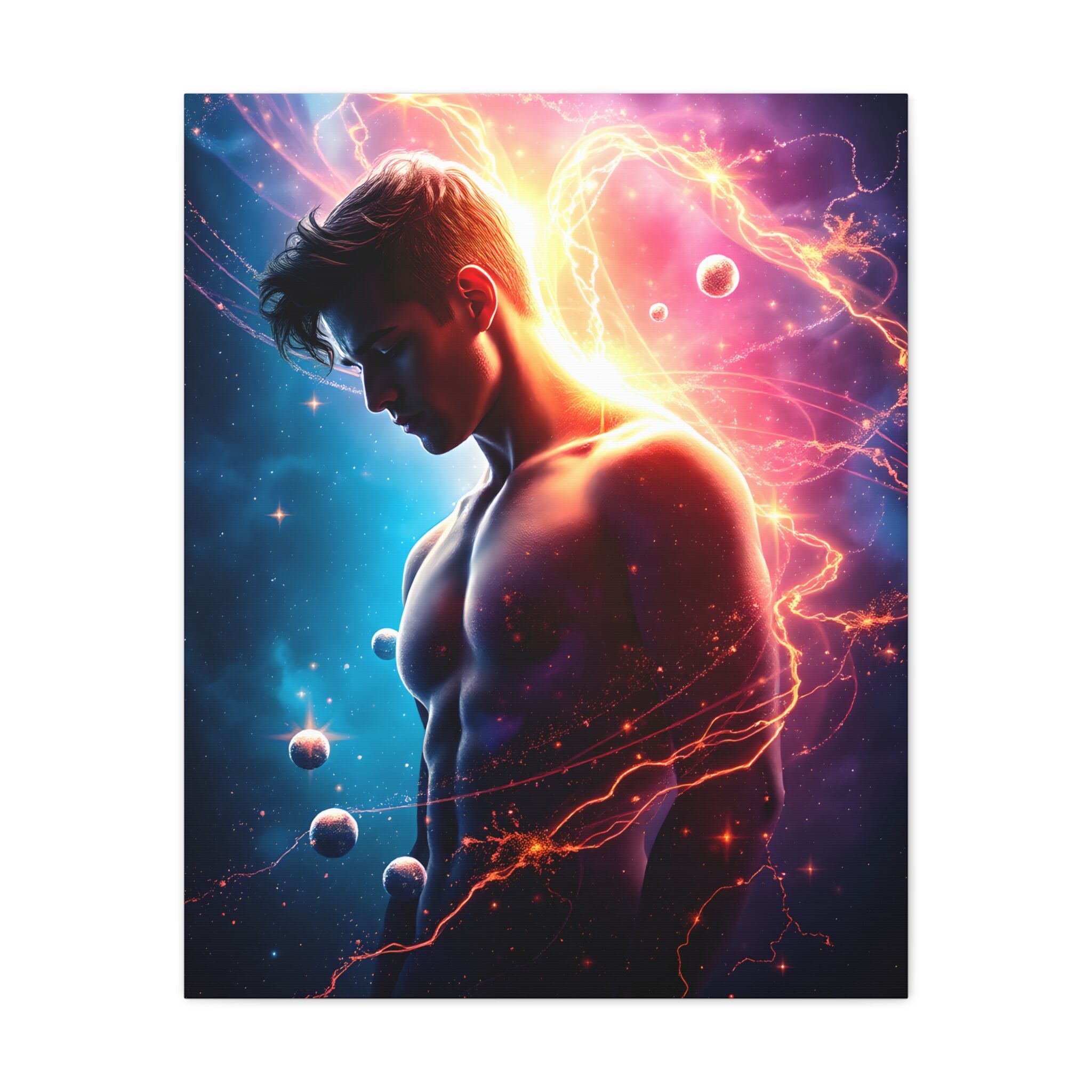 Awesome Cosmic Man Art | Stretched Canvas Art